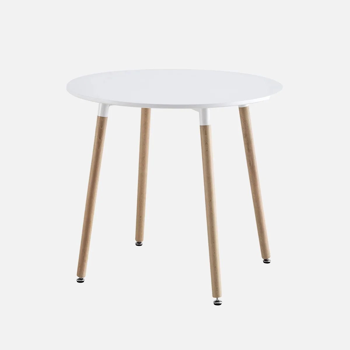 sweeek Set da pranzo tondo e 2 sedie, 80cm