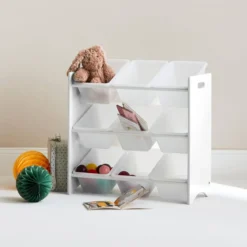 Set di 2 armadi per bambini per giocattoli