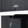 sweeek Set di 2 mobili contenitori alti per garage