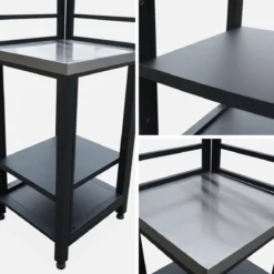 sweeek Set di 7 moduli da cucina con barbecue + copertura