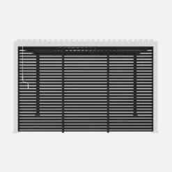 Set di 3 persiane 1.3m per pergola bioclimatica in alluminio