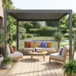 sweeek Set di 3 persiane verticali 1.3m per pergola bioclimatica