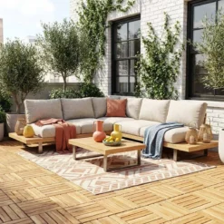 Set di piastrelle per decking in legno, 30x30cm