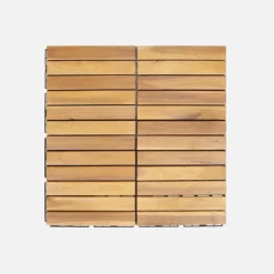 Set di piastrelle per decking in legno, 30x30cm