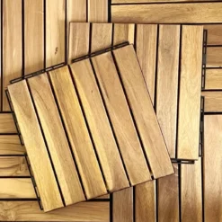 Set di piastrelle per decking in legno, 30x30cm
