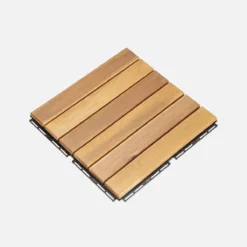 sweeek Set di piastrelle per decking in legno, 30x30cm