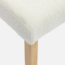 sweeek Set di 4 sedie a coste con gambe in legno