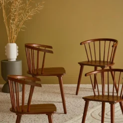sweeek Set di 4 sedie in legno