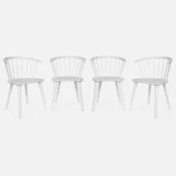 Set di 4 sedie in legno