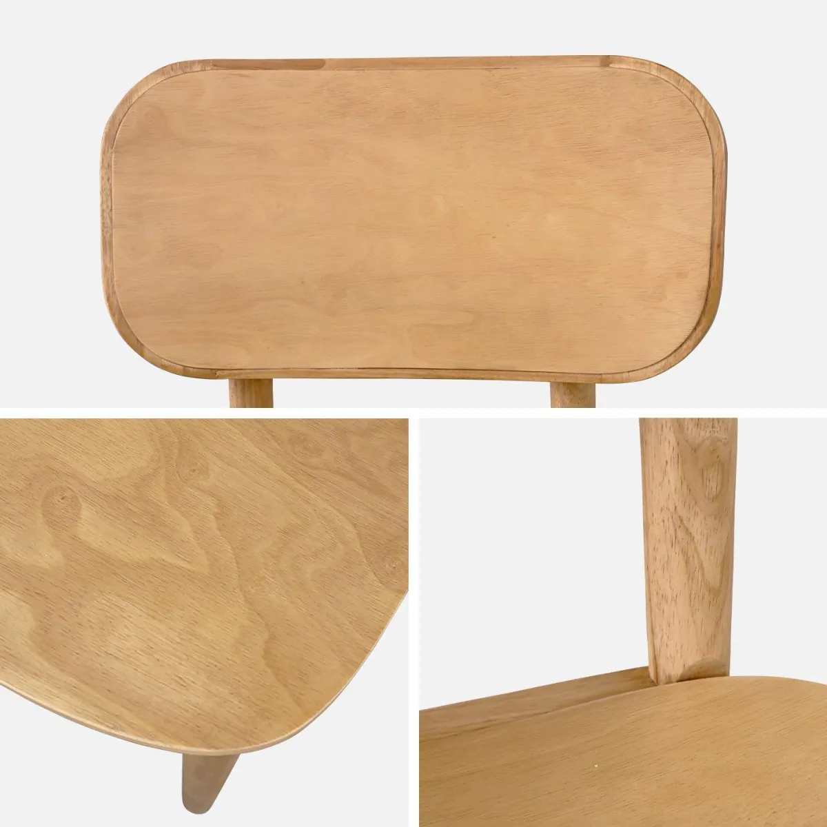 sweeek Set di 2 sedie in legno di hevea