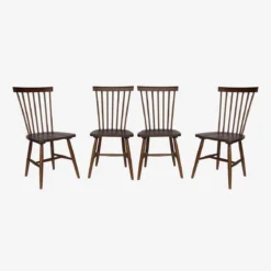 Set di 4 sedie in legno di hevea