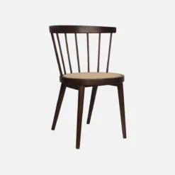 sweeek Set di 2 sedie in legno e rattan intrecciato, stile vimini