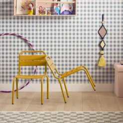 Set di 2 sedie in metallo per bambini