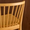 sweeek Set di 2 sgabelli da bar con barre di legno di hevea
