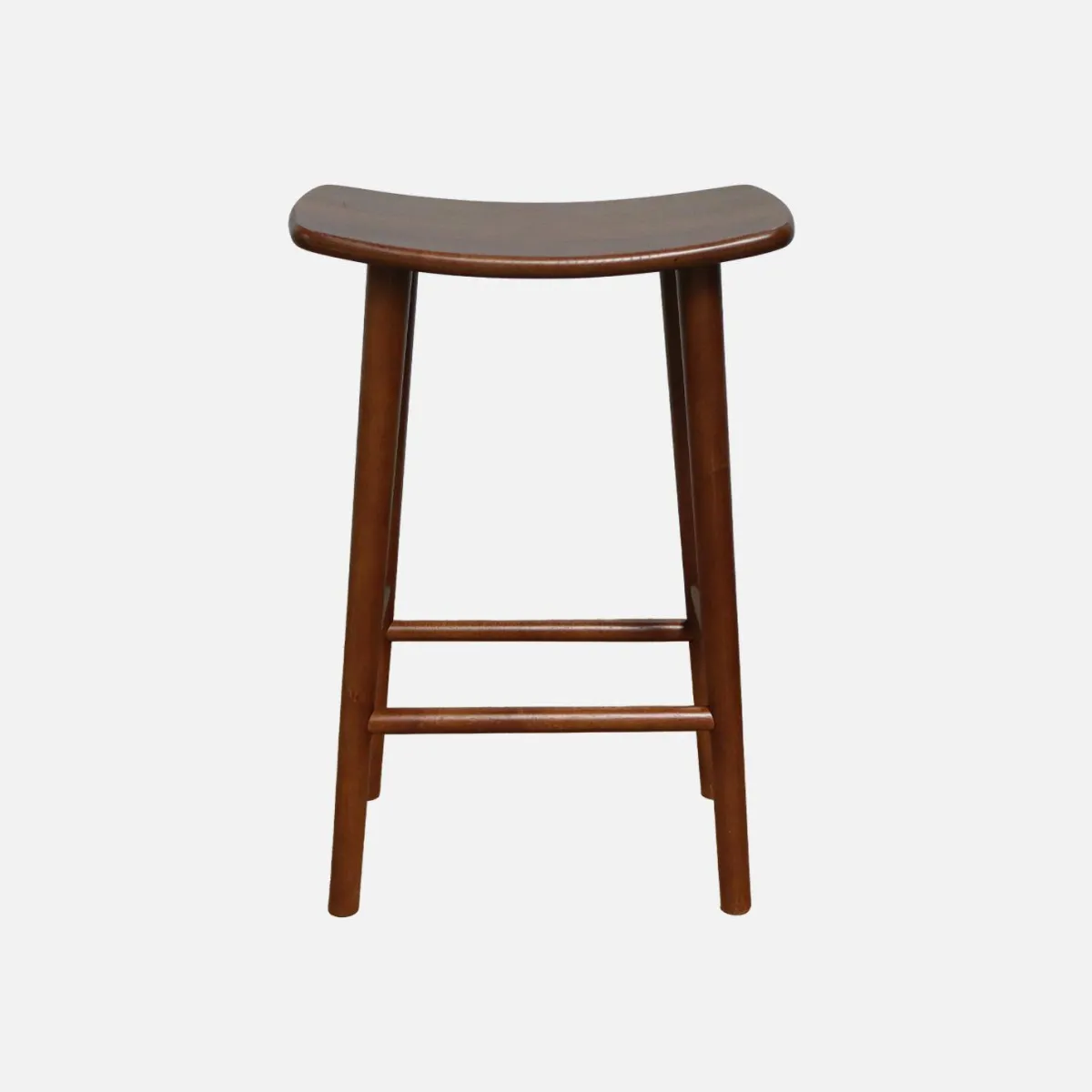 sweeek Set di 2 sgabelli da bar vintage in legno di hevea