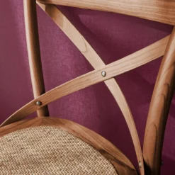 sweeek Set di 2 sgabello da bar bistrot vintage legno