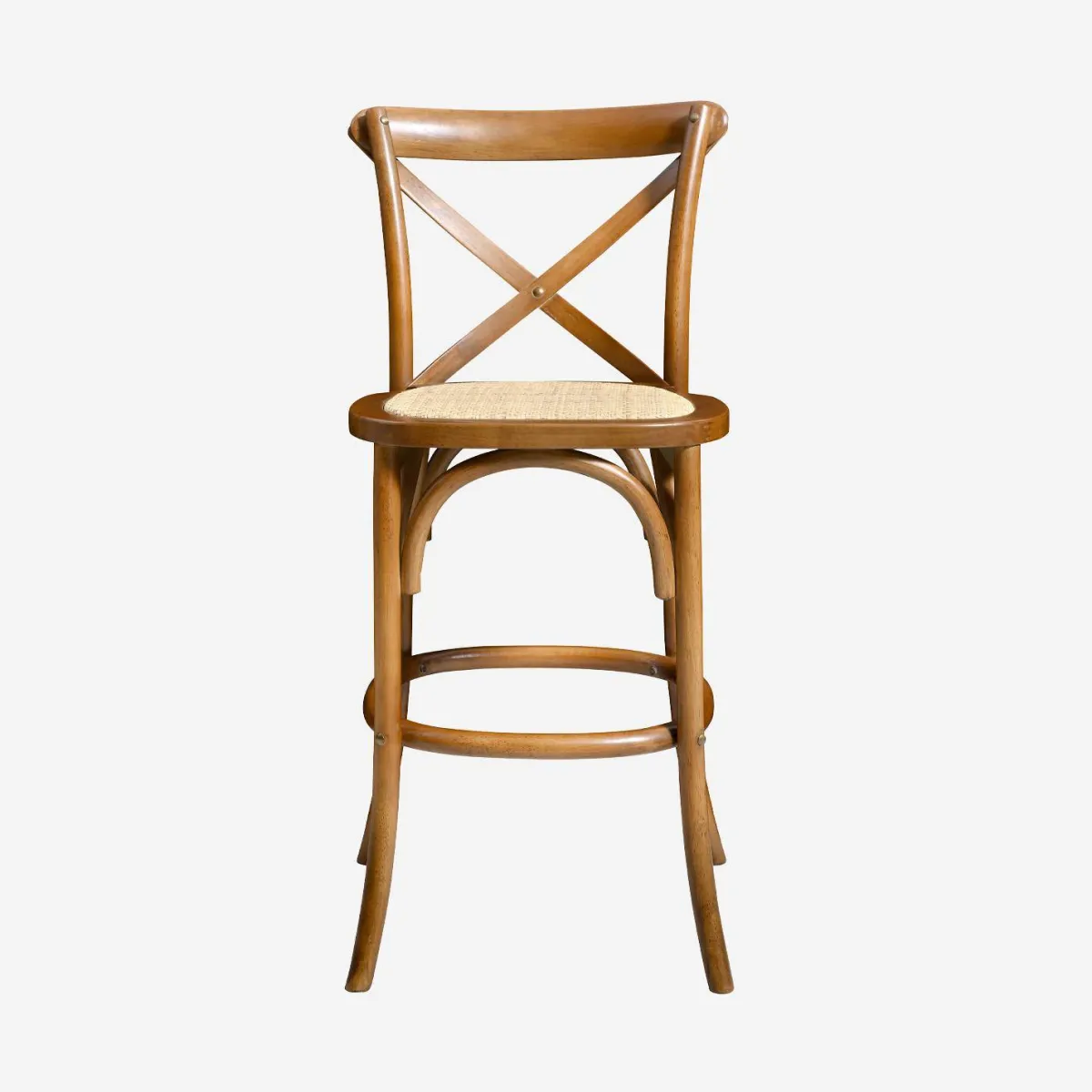sweeek Set di 2 sgabello da bar bistrot vintage legno