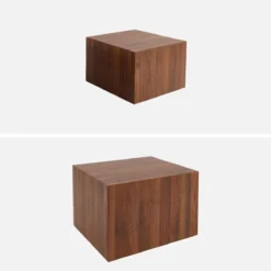sweeek Set di 2 tavolini quadrati effetto frassino