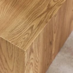 Set di 2 tavolini quadrati effetto frassino
