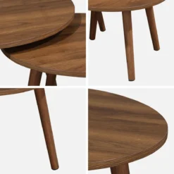 sweeek Set di 2 tavolini rotondi