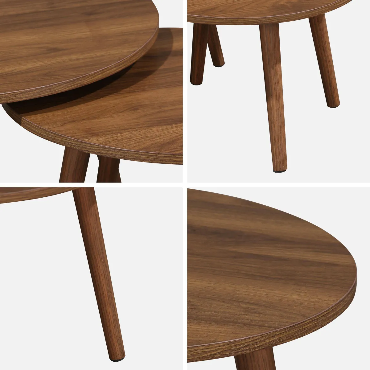 sweeek Set di 2 tavolini rotondi