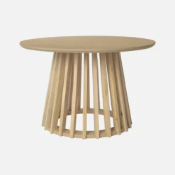 sweeek Set di 2 tavolini rotondi effetto legno, 40cm e 60cm