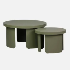 sweeek Set di 2 tavolini rotondi impilabili
