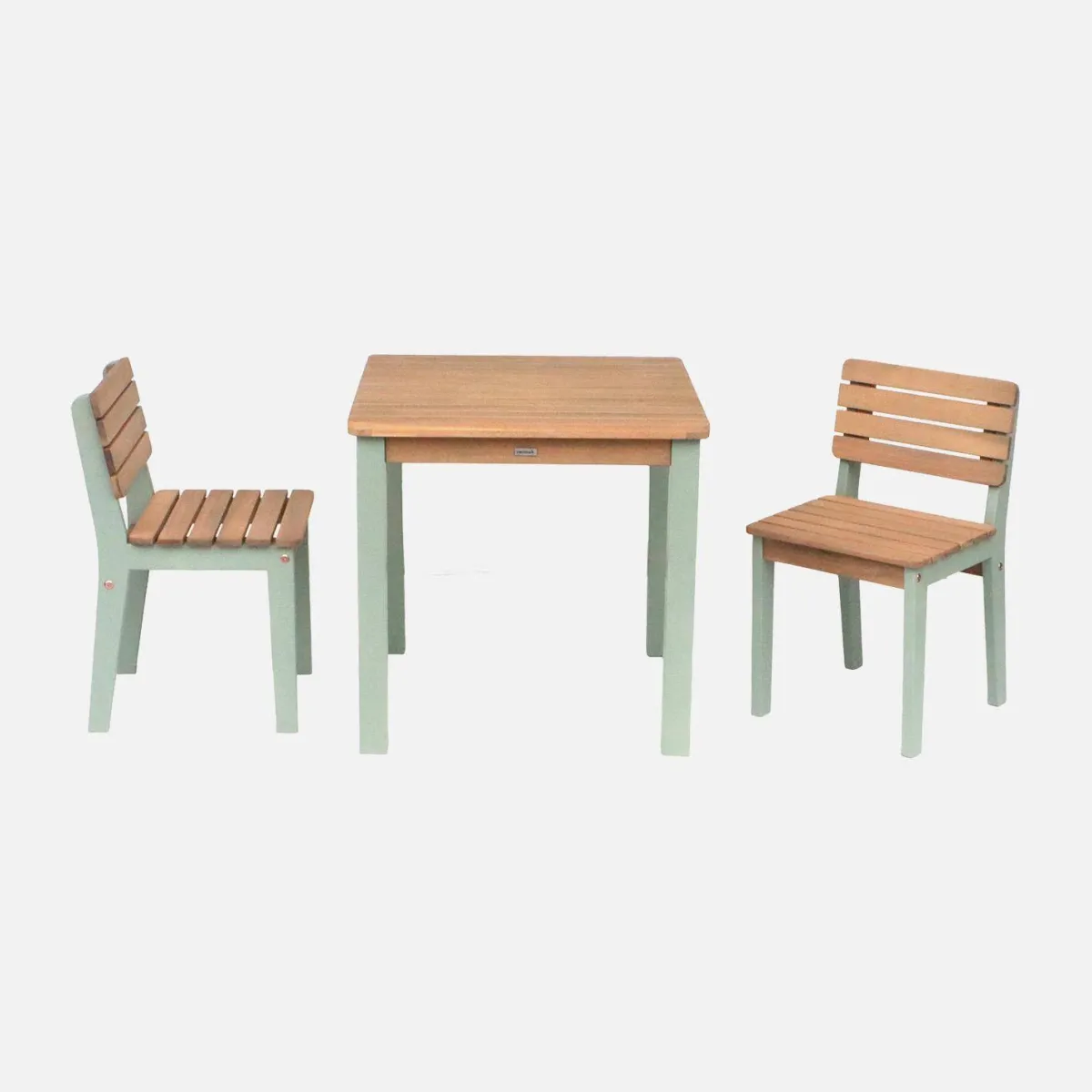 sweeek Set di tavolo per bambini in legno, 2 sedie