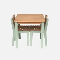 sweeek Set di tavolo per bambini in legno, 2 sedie