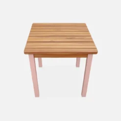 Set di tavolo per bambini in legno, 2 sedie
