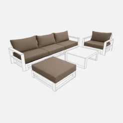 sweeek Set fodere per salotto Mendoza