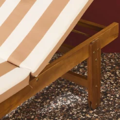 Set 2 lettini prendisole in legno multiposizione