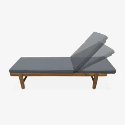 Set 2 lettini prendisole in legno multiposizione