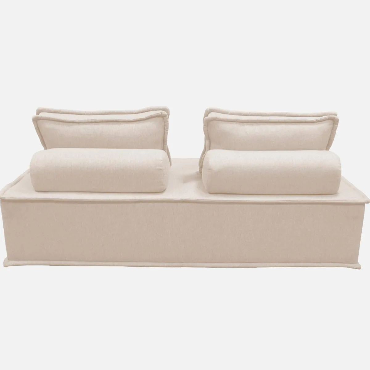 sweeek Set 2 moduli per divano modulare in tessuto imbottito, 2 posti