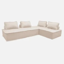 sweeek Set 2 moduli per divano modulare in tessuto imbottito, 2 posti