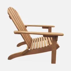 sweeek Set 2 poltrone da giardino in legno