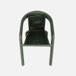 Set 4 poltrone da giardino in resina naturale