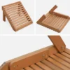 sweeek Set 2 poltrone in legno con poggiapiedi