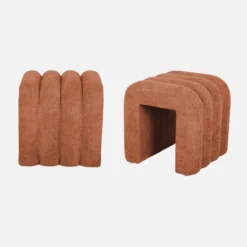 sweeek Set 2 pouf contemporanei in tessuto