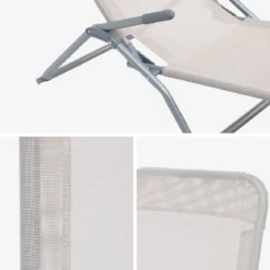 Set 2 sdraio in textilene multiposizione