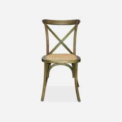 sweeek Set 4 sedie da bistrot vintage in legno
