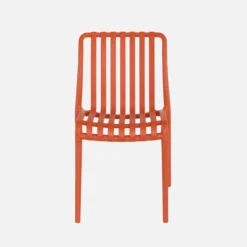 Set 4 sedie da giardino impilabili in plastica