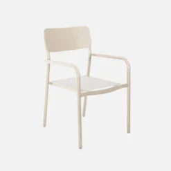 sweeek Set 4 sedie da giardino impilabili in alluminio e textilene