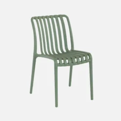 sweeek Set 4 sedie da giardino impilabili in plastica
