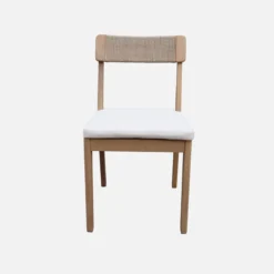 sweeek Set 2 sedie da giardino in acacia e corda