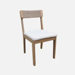 sweeek Set 2 sedie da giardino in acacia e corda