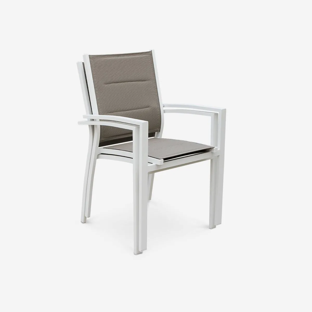 sweeek Set 2 sedie da giardino in alluminio e textilene