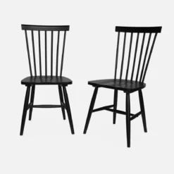 sweeek Set 2 sedie da pranzo in legno, impilabili stile vintage