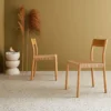 sweeek Set 2 sedie in legno e corda