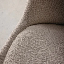 Set 4 sedie scandinave legno di faggio e bouclé strutturato